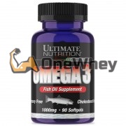 Omega-3 [Fish Oil Supplement] (90 шт по 1000 мг), Ultimate Nutrition