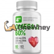Omega-3 [60% EPA & DHA] (60 шт по 1000 мг), 4Me Nutrition