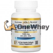 Omega 800 [Pharmaceutical Grade Fish Oil] (30 шт по 1000 мг), California Gold Nutrition