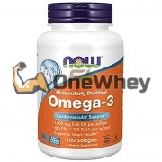 Omega-3 [Molecularly Distilled] (100 шт по 1000 мг), NOW Foods