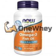 Ultra Omega-3 Fish Oil (90 шт), NOW Foods