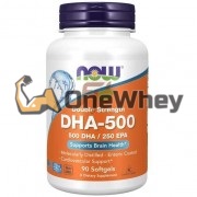 DHA-500 [Double Strength] (90 шт по 1000 мг), NOW Foods
