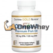 Omega-3 [Premium Fish Oil] (100 шт по 1000 мг), California Gold Nutrition