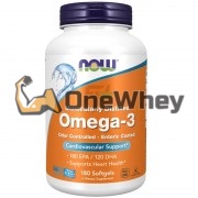 Omega-3 [Oder Controlled - Enteric Coated] (180 шт), NOW Foods