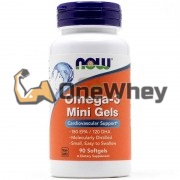 Omega-3 (90 шт по 500 мг), NOW Foods