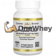 R-Lipoic Acid [BioEnhanced® Na-RALA] (120 шт), California Gold Nutrition