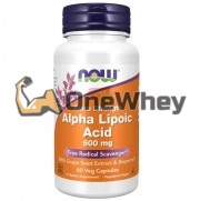 Alpha Lipoic Acid [Extra Strength] (60 шт по 600 мг), NOW Foods