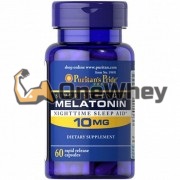 Melatonin [Super Strength] (60 шт по 10 мг), Puritan's Pride