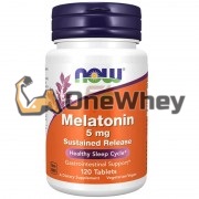 Melatonin [Sustained Release] (120 шт по 2 мг), NOW Foods