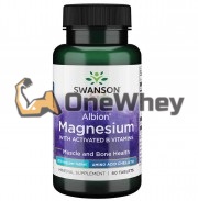Albion® Magnesium Glycinate [with Activated B Vitamins] (60 шт), Swanson