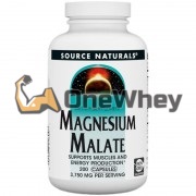 Magnesium Malate [3750 мг per порцийing] (200 шт), Source Naturals