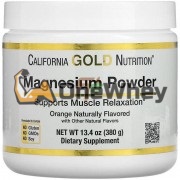Magnesium Powder (380 гр: 115 порций), California Gold Nutrition