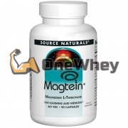 Magtein® Magnesium L-Threonate (90 шт), Source Naturals
