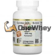 CoQ10 [Fermented] (120 шт по 200 мг), California Gold Nutrition