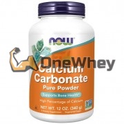 Calcium Carbonate [Pure Powder] (340 гр: 200 порций), NOW Foods