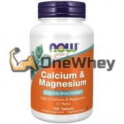 Calcium & Magnesium 2:1 Ratio (100 шт), NOW Foods