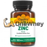 Target-Mins® Zinc (180 шт по 50 мг), Country Life