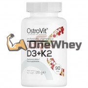 Vitamin D3 [2000 IU] + K2 [100 mcg] (90 шт), OstroVit