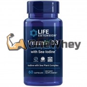 Vitamin D3 [5000 IU] with Sea-Iodine® (60 шт), Life Extension