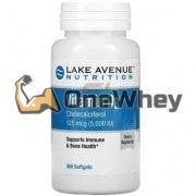 Vitamin D3 (360 шт по 125 мкг: 5000 МЕ), Lake Avenue Nutrition