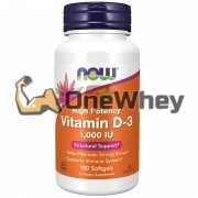 Vitamin D3 [High Potency] (180 шт по 25 мкг: 1000 IU), NOW Foods