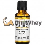 Vitamin D3 [Liquid] (30 мл: 25 мкг x 460 порций), California Gold Nutrition