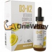 D3+K2 Vitamin Complex [Liquid] (60 мл x 120 порций), Maxler