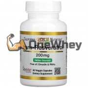 Trans-Resveratrol [Veri-te™] (60 шт по 200 мг), California Gold Nutrition