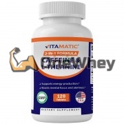 Caffeine & L-Theanine (120 шт по 300 мг), Vitamatic