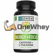 Energy + Focus [Caffeine with L-Theanine] (60 шт), ZHOU