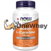 Acetyl L-Carnitine (750 мг x 90 табл), NOW Foods