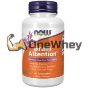 Brain [Brain] (60 жевательных конфет), NOW Foods
