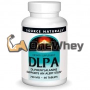 DLPA [Фенилаланин] (750 мг x 60 табл), Source Naturals